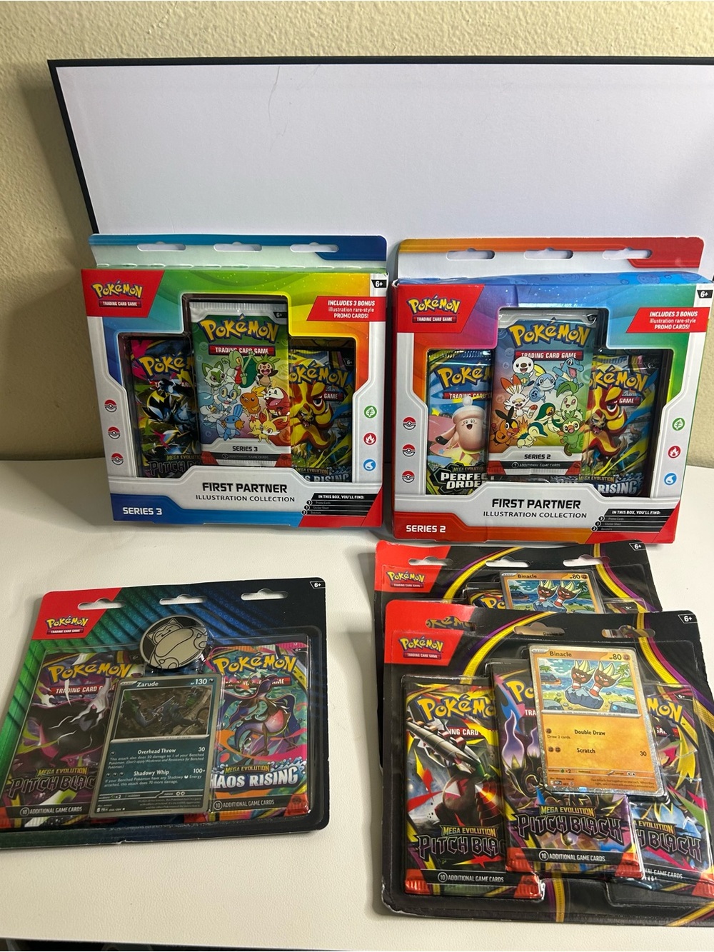 Pokemon TCG Sealed Bundle 5 Items First Partner Pitch Black Zarude